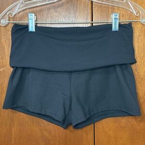No Boundaries Black Fold-Over Waist Shorts